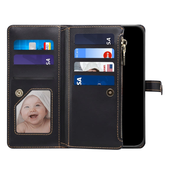 For Google Pixel 6 ESEBLE Star Series Lanyard Zipper Wallet RFID Leather Case(Black)
