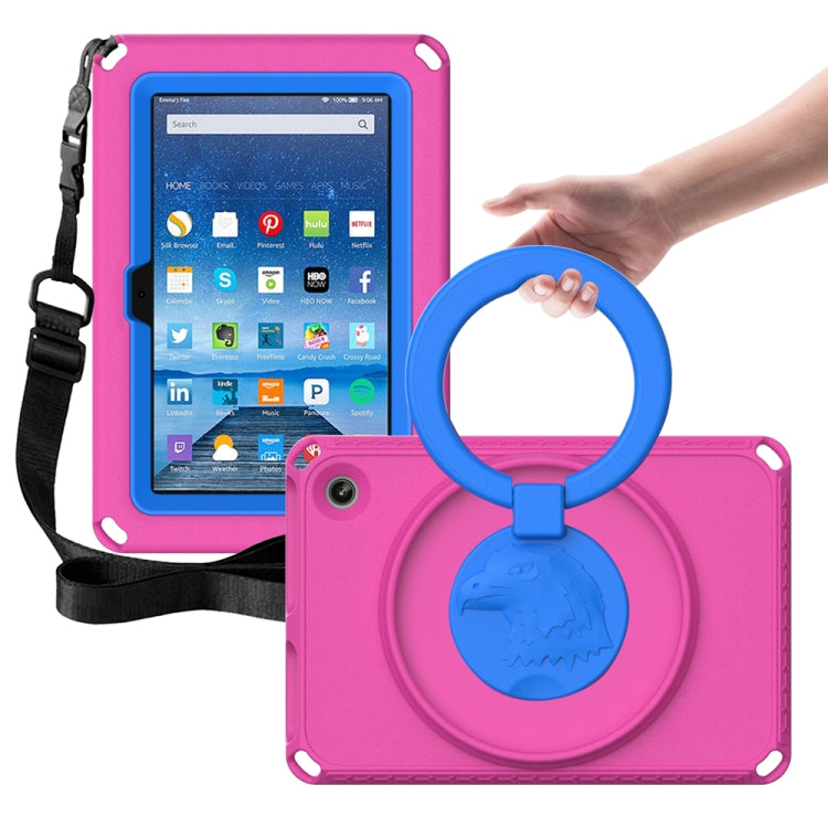 For Amazon Kindle Fire HD7 2022 EVA + PC Shockproof Tablet Case with Waterproof Frame(Rose Red) - Amazon by PMC TechLife | Online Shopping South Africa | PMC TechLife | Buy Now Pay Later Mobicred