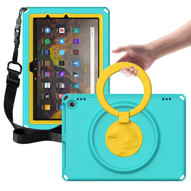 For Amazon Kindle Fire HD10 2021 EVA + PC Shockproof Tablet Case with Waterproof Frame(Glacier Green) - Amazon by PMC TechLife | Online Shopping South Africa | PMC TechLife | Buy Now Pay Later Mobicred