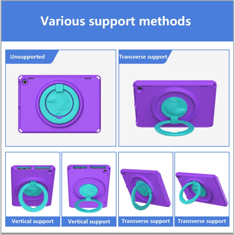 For Amazon Kindle Fire HD10 2021 EVA + PC Shockproof Tablet Case with Waterproof Frame(Purple) - Amazon by PMC TechLife | Online Shopping South Africa | PMC TechLife | Buy Now Pay Later Mobicred