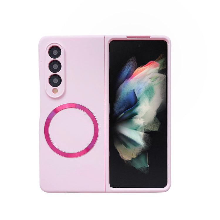 For Samsung Galaxy Z Fold4 Skin Feel MagSafe Magnetic Phone Case(Pink) - Galaxy Z Fold4 5G Cases by PMC TechLife | Online Shopping South Africa | PMC TechLife