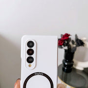 For Samsung Galaxy Z Fold4 Skin Feel MagSafe Magnetic Phone Case(Purple)