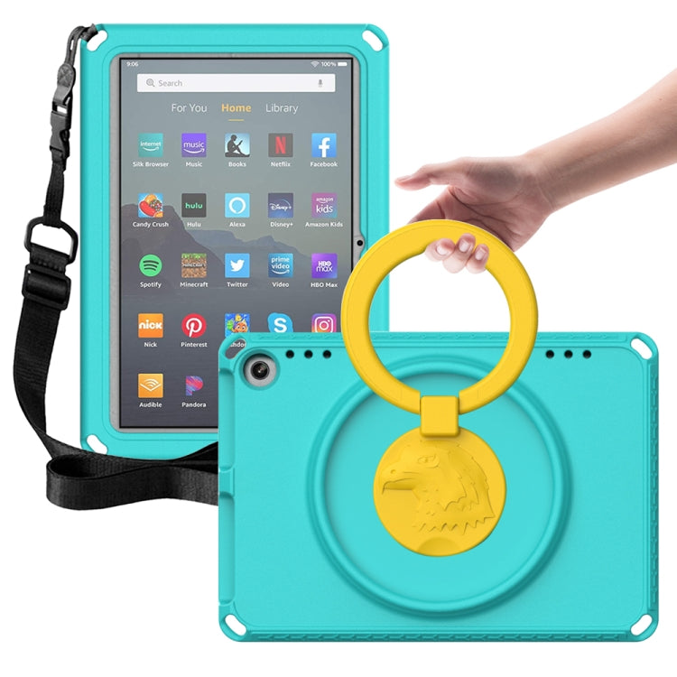For Amazon Fire HD 8 2020 / HD 8 Plus 2022 EVA + PC Shockproof Tablet Case without Water-resistant Frame(Glacier Green) - Amazon by PMC TechLife | Online Shopping South Africa | PMC TechLife | Buy Now Pay Later Mobicred