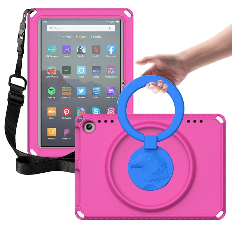For Amazon Fire HD 8 2020 / HD 8 Plus 2022 EVA + PC Shockproof Tablet Case without Water-resistant Frame(Rose Red) - Amazon by PMC TechLife | Online Shopping South Africa | PMC TechLife | Buy Now Pay Later Mobicred