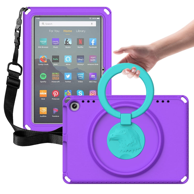 For Amazon Fire HD 8 2020 / HD 8 Plus 2022 EVA + PC Shockproof Tablet Case without Water-resistant Frame(Purple) - Amazon by PMC TechLife | Online Shopping South Africa | PMC TechLife | Buy Now Pay Later Mobicred