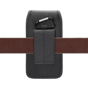 For 5.5-6.3 inch Universal Nylon Cloth Mobile Phone Waist Bag with Card Slot(Black)