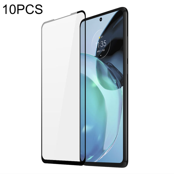 For Motorola Moto G72 10pcs DUX DUCIS 0.33mm 9H Medium Alumina HD Full Screen Tempered Glass Film