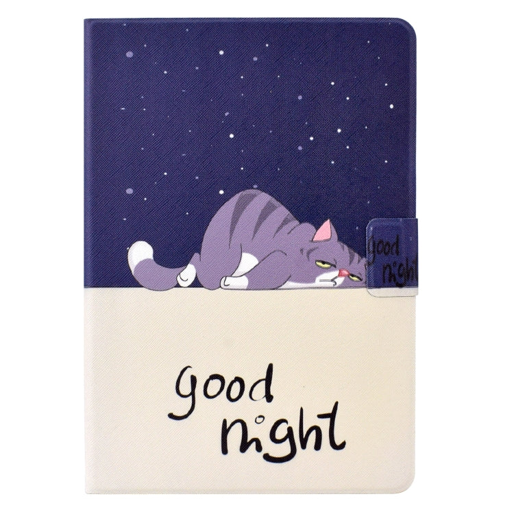 For Huawei MediaPad T3 10 Electric Pressed TPU Leather Tablet Case(Lazy Cat) - Huawei by PMC TechLife | Online Shopping South Africa | PMC TechLife | Buy Now Pay Later Mobicred