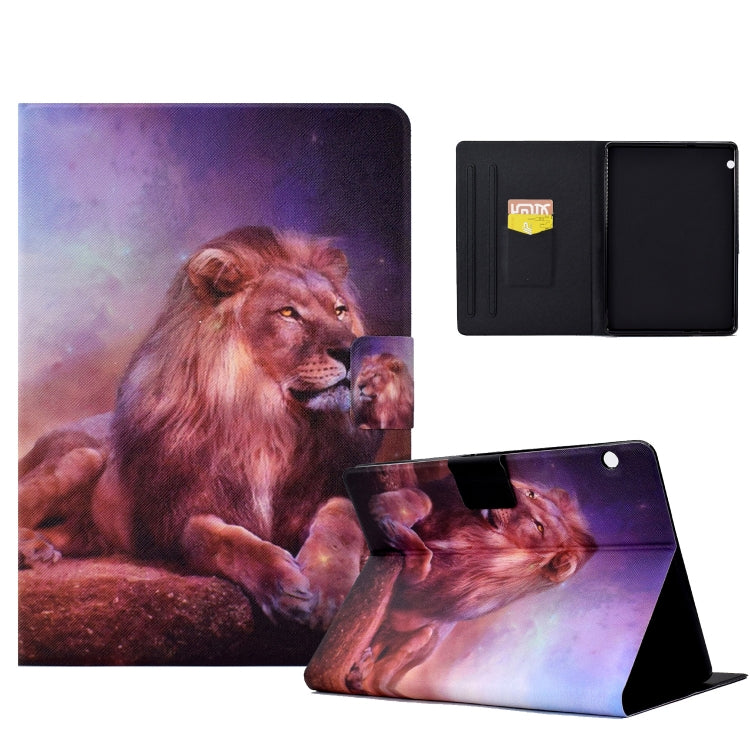 For Huawei MediaPad T5 Electric Pressed TPU Leather Tablet Case(Lion King) - Huawei by PMC TechLife | Online Shopping South Africa | PMC TechLife | Buy Now Pay Later Mobicred