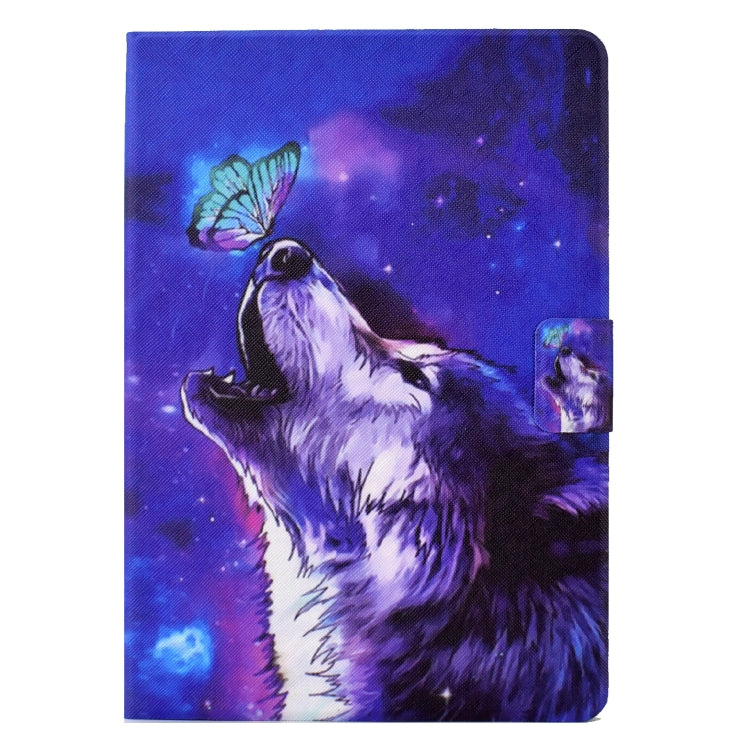 For Huawei MediaPad T5 Electric Pressed TPU Leather Tablet Case(Butterfly Wolf) - Huawei by PMC TechLife | Online Shopping South Africa | PMC TechLife | Buy Now Pay Later Mobicred