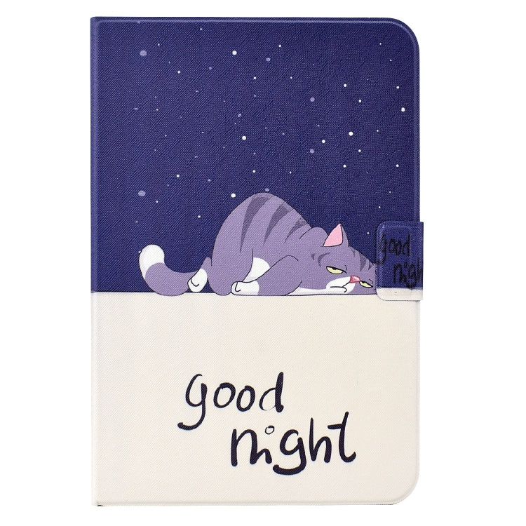 For Huawei MatePad T 10 / T 10s Electric Pressed TPU Leather Tablet Case(Lazy Cat)