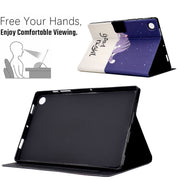 For Huawei MatePad T 10 / T 10s Electric Pressed TPU Leather Tablet Case(Lazy Cat)