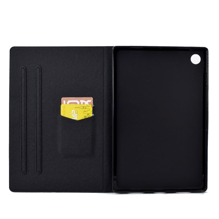 For Huawei MatePad T 10 / T 10s Electric Pressed TPU Leather Tablet Case(Lion King)