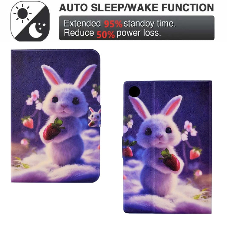 For Huawei MatePad T 10 / T 10s Electric Pressed TPU Leather Tablet Case(Strawberry Bunny) - Huawei by PMC TechLife | Online Shopping South Africa | PMC TechLife | Buy Now Pay Later Mobicred