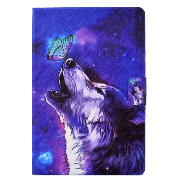 For Amazon Kindle Fire HD 10 2021 Electric Pressed TPU Smart Leather Tablet Case(Butterfly Wolf) - Amazon by PMC TechLife | Online Shopping South Africa | PMC TechLife | Buy Now Pay Later Mobicred