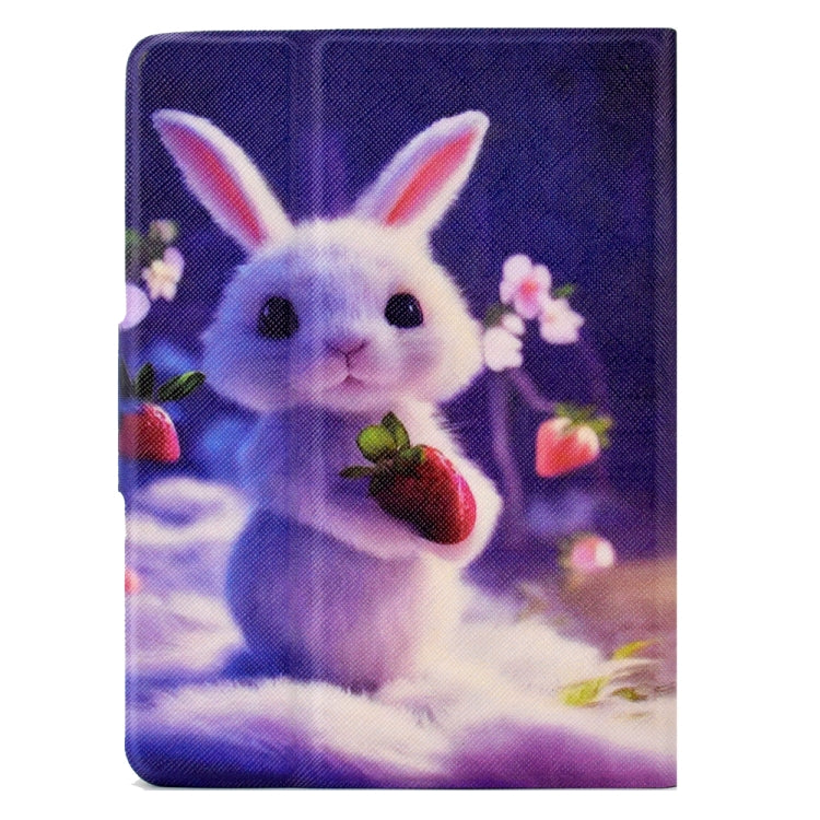 For Amazon Kindle Paperwhite 4/3/2/1 Electric Pressed TPU Smart Leather Tablet Case(Strawberry Bunny) - Amazon by PMC TechLife | Online Shopping South Africa | PMC TechLife | Buy Now Pay Later Mobicred