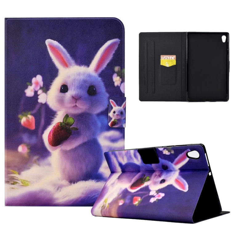 For Lenovo Tab M10 HD Gen 2 Electric Pressed TPU Smart Leather Tablet Case(Strawberry Bunny) - Lenovo by PMC TechLife | Online Shopping South Africa | PMC TechLife | Buy Now Pay Later Mobicred