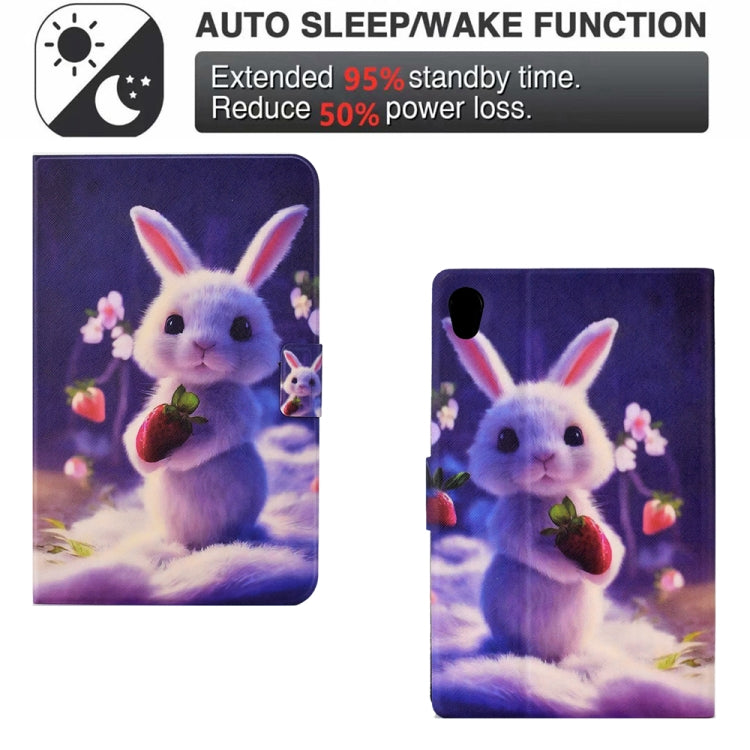 For Lenovo Tab M10 HD Gen 2 Electric Pressed TPU Smart Leather Tablet Case(Strawberry Bunny) - Lenovo by PMC TechLife | Online Shopping South Africa | PMC TechLife | Buy Now Pay Later Mobicred
