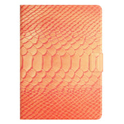 For Lenovo Tab M10 Solid Color Crocodile Texture Leather Smart Tablet Case(Orange)