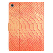For Lenovo Tab M10 Plus 10.6 3rd Gen 2022 Solid Color Crocodile Texture Leather Smart Tablet Case(Orange)