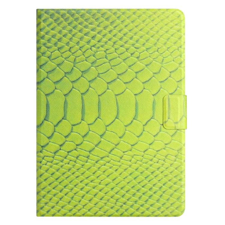 For Lenovo Tab P11 Solid Color Crocodile Texture Leather Smart Tablet Case(Green)