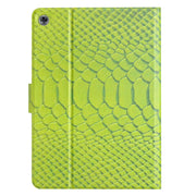 For Huawei MatePad T 10s Solid Color Crocodile Texture Leather Tablet Case(Green)