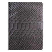 For Huawei MatePad T 10s Solid Color Crocodile Texture Leather Tablet Case(Black)
