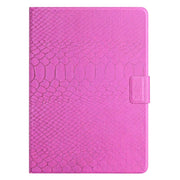 For Huawei MatePad T 10s Solid Color Crocodile Texture Leather Tablet Case(Rose Red)