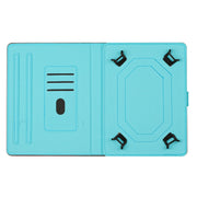 For 10 inch Tablets Solid Color Crocodile Texture Leather Tablet Case(Black)