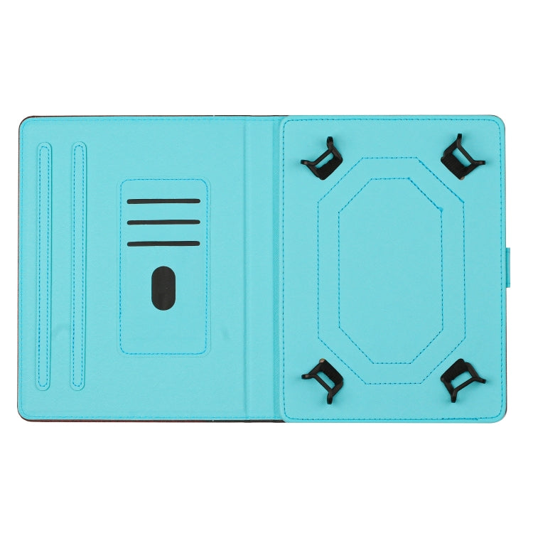 For 10 inch Tablets Solid Color Crocodile Texture Leather Tablet Case(Orange)