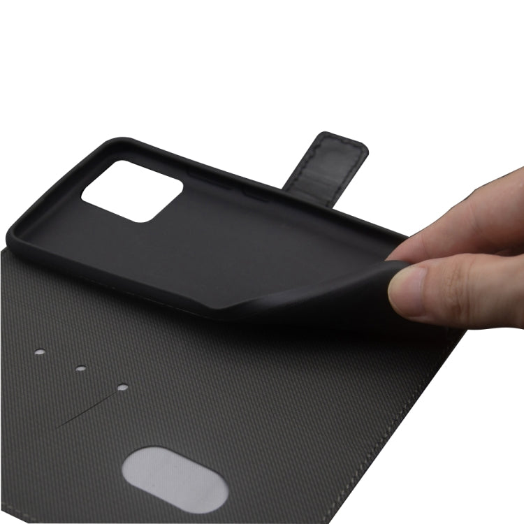 For Oukitel C19 Pro idewei Two-color Splicing Leather Phone Case(Black)