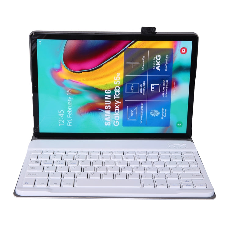 A610 For Galaxy Tab S6 Lite 10.4 P610 / P615 (2020) Bluetooth Keyboard Tablet Case with Stand & Elastic Pen Band(Gold)