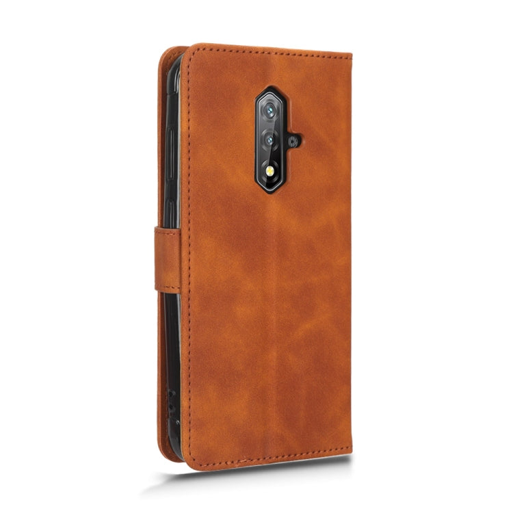 For Blackview BV5200 Skin Feel Magnetic Flip Leather Phone Case(Brown) - More Brand by PMC TechLife | Online Shopping South Africa | PMC TechLife | Buy Now Pay Later Mobicred