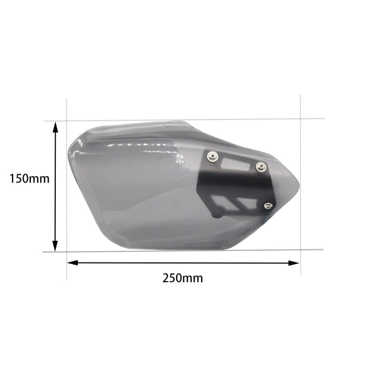 For BMW K 1600 B / K 1600 GT MO-HS005 Motorcycle Windshield Hand Guards Protectors(Transparent) - Ornamental Parts by PMC TechLife | Online Shopping South Africa | PMC TechLife | Buy Now Pay Later Mobicred