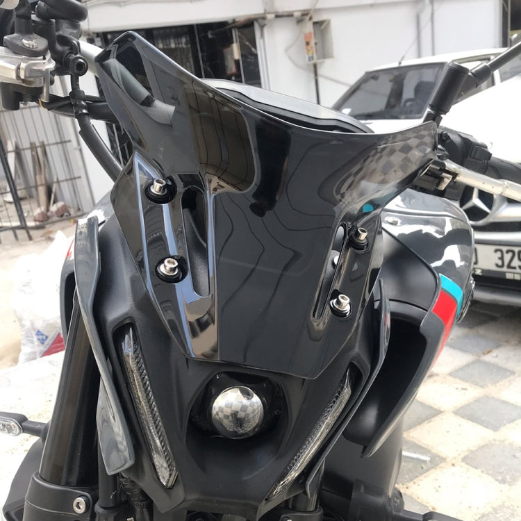 For Yamaha MT09 FZ09 21-22 Motorcycle Airflow Deflector Windshield(Transparent) - Ornamental Parts by PMC TechLife | Online Shopping South Africa | PMC TechLife | Buy Now Pay Later Mobicred
