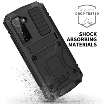 For Samsung Galaxy S23 5G R-JUST Life Waterproof Dustproof Shockproof Phone Case(Black) - free shipping - PMC Jewellery - Order now!
