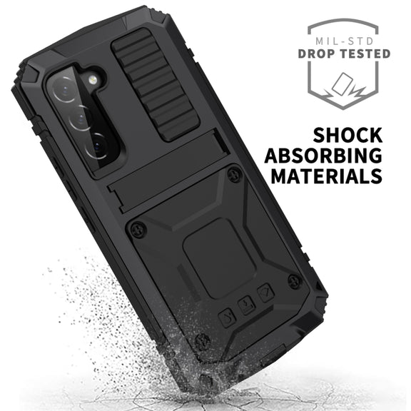 For Samsung Galaxy S23 5G R-JUST Life Water-resistant Dustproof Shockproof Phone Case(Black)