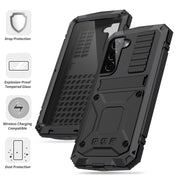 For Samsung Galaxy S23 5G R-JUST Life Water-resistant Dustproof Shockproof Phone Case(Black)