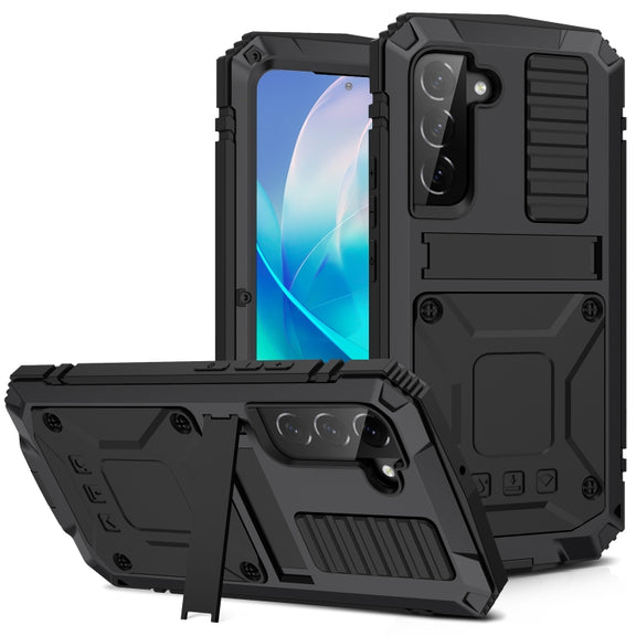 For Samsung Galaxy S23 5G R-JUST Life Water-resistant Dustproof Shockproof Phone Case(Black)