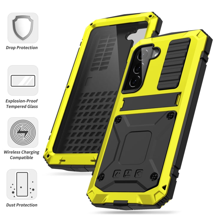 For Samsung Galaxy S23 5G R-JUST Life Waterproof Dustproof Shockproof Phone Case(Yellow) - free shipping - PMC TechLife - Order now!