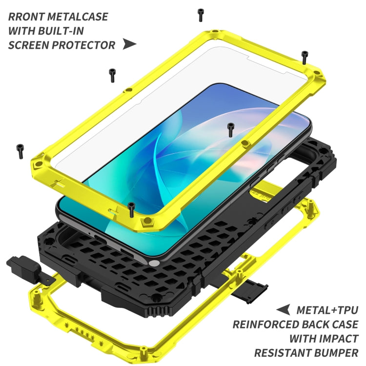 For Samsung Galaxy S23+ 5G R-JUST Life Water-resistant Dustproof Shockproof Phone Case(Yellow)