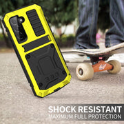 For Samsung Galaxy S23+ 5G R-JUST Life Water-resistant Dustproof Shockproof Phone Case(Yellow)