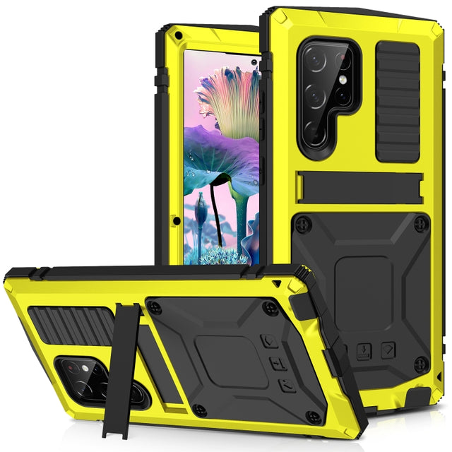 For Samsung Galaxy S23 Ultra 5G R-JUST Life Water-resistant Dustproof Shockproof Phone Case(Yellow)