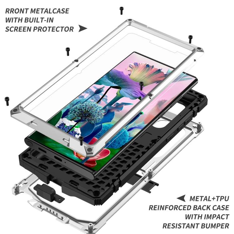 For Samsung Galaxy S23 Ultra 5G R-JUST Life Waterproof Dustproof Shockproof Phone Case(Silver) - Galaxy S23 Ultra 5G Cases by R-JUST | Online Shopping South Africa | PMC TechLife | Buy Now Pay Later Mobicred