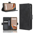For Blackview BV5200 Skin Feel Calf Texture Card Slots Leather Phone Case(Black) - More Brand by PMC TechLife | Online Shopping South Africa | PMC TechLife | Buy Now Pay Later Mobicred