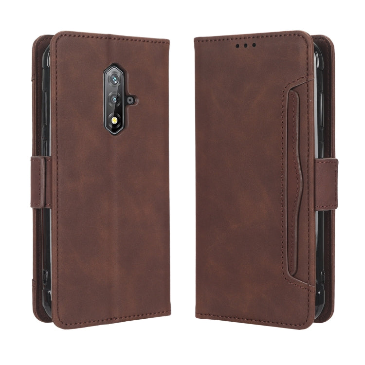 For Blackview BV5200 Skin Feel Calf Texture Card Slots Leather Phone Case(Brown) - More Brand by PMC TechLife | Online Shopping South Africa | PMC TechLife | Buy Now Pay Later Mobicred