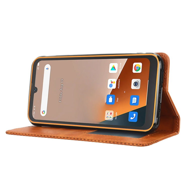 For Blackview BV5200 Magnetic Buckle Retro Texture Leather Phone Case(Brown) - More Brand by PMC TechLife | Online Shopping South Africa | PMC TechLife | Buy Now Pay Later Mobicred