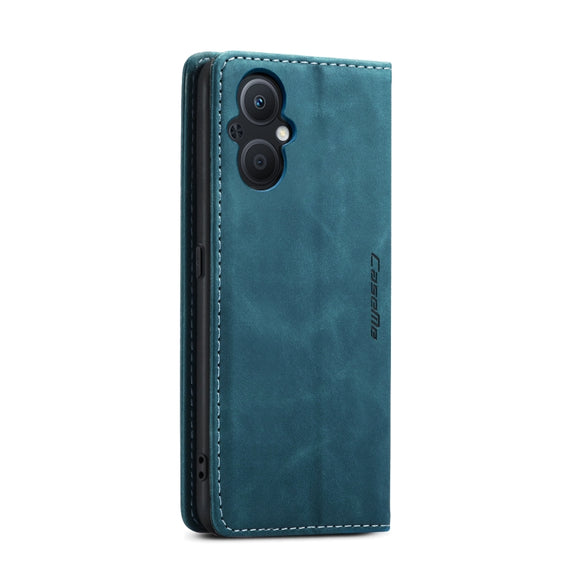 CaseMe 013 Multifunctional Horizontal Flip Leather Phone Case For OPPO Reno7 Z Global/Reno7 Lite Global/Reno8 Lite Global/F21 Pro 5G Global/Reno8 Z Global(Blue)