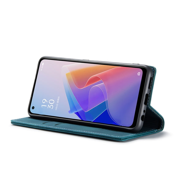 CaseMe 013 Multifunctional Horizontal Flip Leather Phone Case For OPPO Reno7 Z Global/Reno7 Lite Global/Reno8 Lite Global/F21 Pro 5G Global/Reno8 Z Global(Blue)