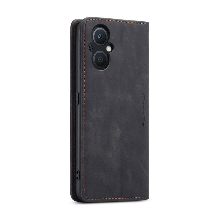 CaseMe 013 Multifunctional Horizontal Flip Leather Phone Case For OPPO Reno7 Z Global/Reno7 Lite Global/Reno8 Lite Global/F21 Pro 5G Global/Reno8 Z Global(Black)